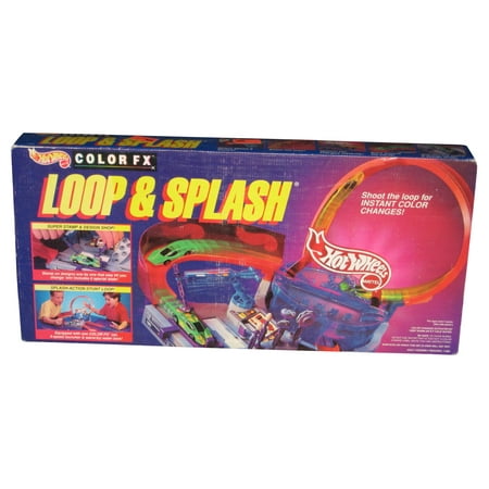Hot Wheels Color Change FX Loop & Splash (1994) Track Toy Car Play Set ...