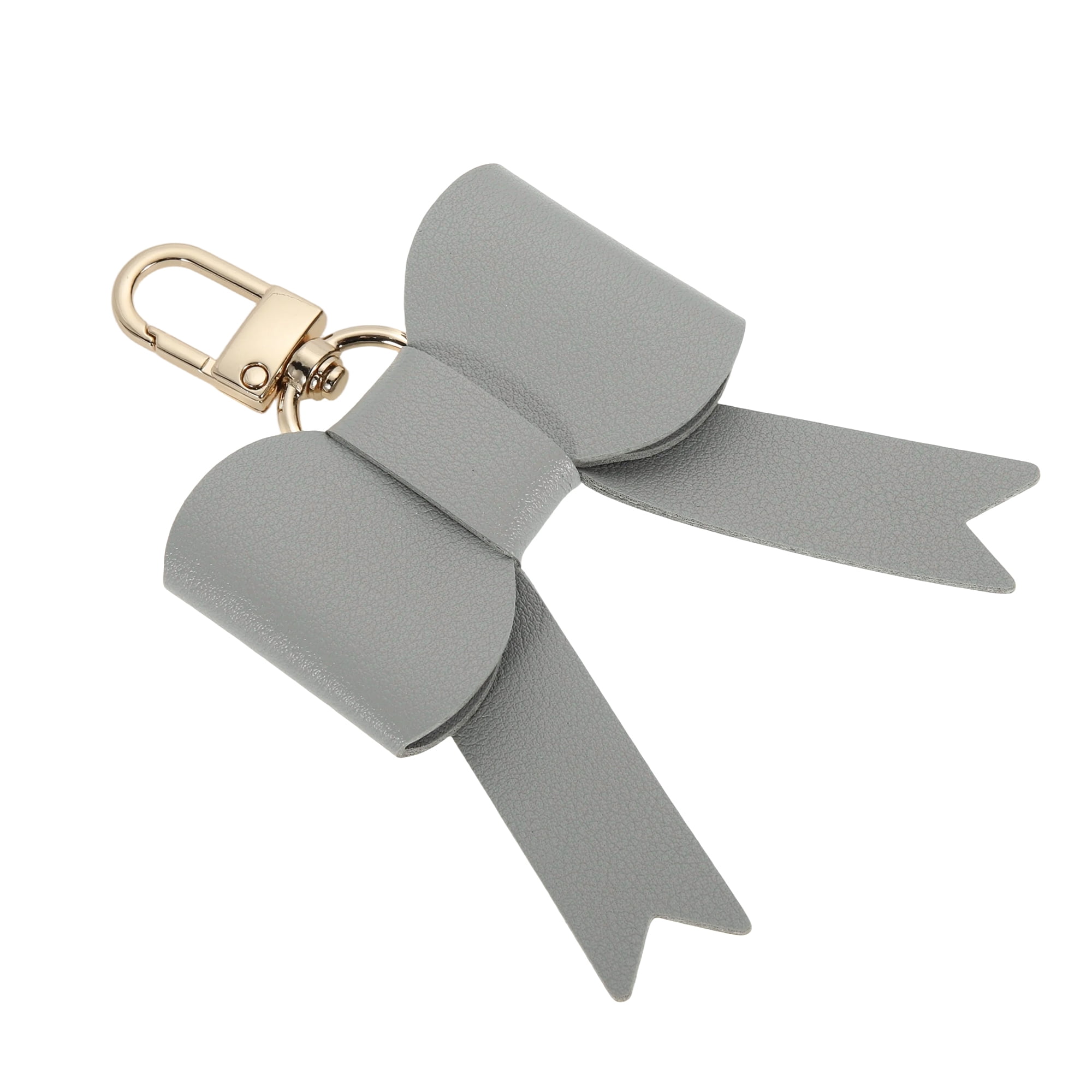 Unique Bargains Colorful Bow Handbag Charms for Gifts And Accessories Light Gray