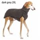thumbnail image 4 of Methold Ropa de invierno para mascotas, para correr, viajar, senderismo, abrigo cálido de cuello alto, suéter de diseño Simple de Color sólido, Suministros para perros Gris oscuro 2XL Methold PT004347-13, 4 of 4