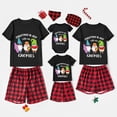 thumbnail image 2 of Pijamas familiares a juego de Navidad, conjuntos de Pijamas cortos negros y rojos, My Gnomies, en julio, 2 of 3