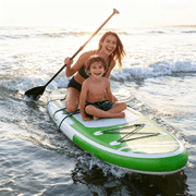 Naipo Paddle Board 10ft Inflatable Paddle Board 6in Thick Non-Slip Deck Stand Up SUP with Paddle Accessories for Adults Youth Family Fishing