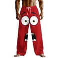 thumbnail image 2 of Dolkfu Athletic Men Pants Drawstring Sweatpants Graphic Funny Holiday Mens Trousers XL, 2 of 5