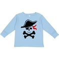thumbnail image 3 of Inktastic Pirate Skull and Cross Bones Boys or Girls Long Sleeve Toddler T-Shirt, 3 of 5