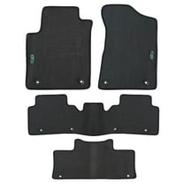 ecoMats All Weather Floor Mats For 2019 to 2024 Nissan Armada - Front, Rear and 3rd Row - Black