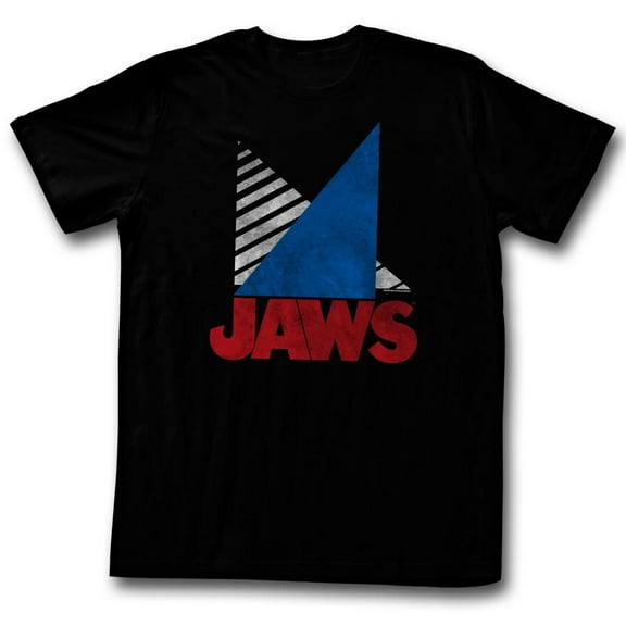 Jaws Tri Black Adult T-Shirt 4Xl