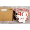 thumbnail image 5 of Soimoi 40Pcs Warli Print Cotton Precut Fabrics For Quilting Craft Strips 2.5 inches Jelly Roll - Orange, 5 of 9