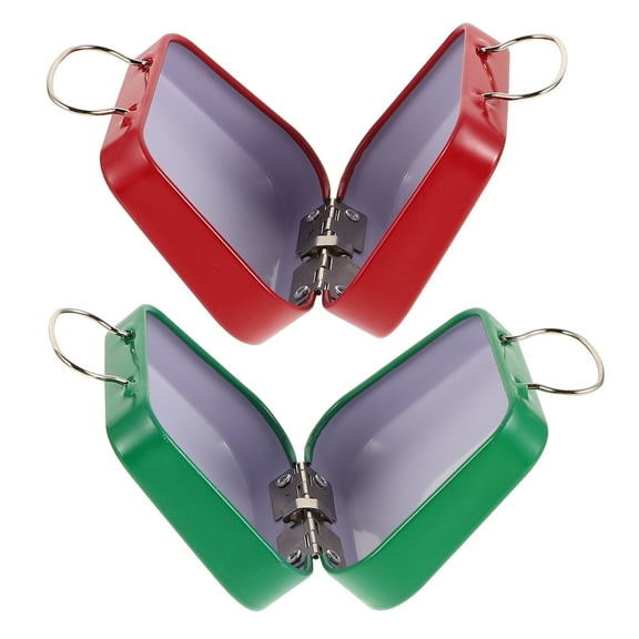 2 Pcs Tinplate Box Gifts Holiday Tins Candy Jar Cookie Child