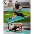 thumbnail image 6 of YR Large Yoga Mat 78"x35" Wide NBR Exercise Workout Mats for Home Gym Floor Fitness Pad, Thick 10mm Iceblue, 6 of 9