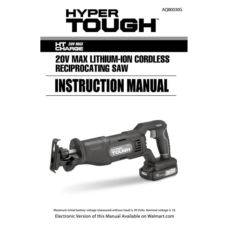 20-Volt MAX Cordless Reciprocating Saw with 1.5 Ahr Battery and Charger 20-Volt MAX Cordless Reciprocating Saw with 1.5 Ahr Battery and Charger