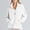 White winter coats for women, variant on Usmixi 2025 Winter Womens Sweatshirt Coats Sweatshirts Jackets for Women Sports Loose Casual Solid Open Front Zipper Coats Winter Soft Long Sleeve Stand Neck Outwear with Pocket