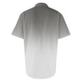 thumbnail image 4 of Yiaimeir Men's Gradient Short Sleeve Button-Up Shirt Casual Summer Ombre Design with Chest Pocket, Perfect for Everyday Wear，Size S-2XL, 4 of 4