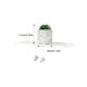 thumbnail image 2 of Advancent Planta en maceta pequeña suculenta simulada - Maceta de cemento con textura realista que hace que todo sea suculento falso Decoración del hogar lindo cerdo02, 2 of 6