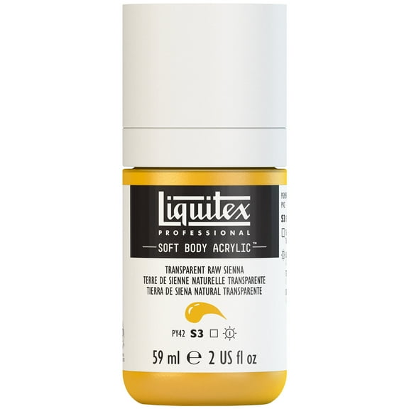 Liquitex Professional Soft Body Acrylic Color, 2 oz., Transparent Raw Sienna