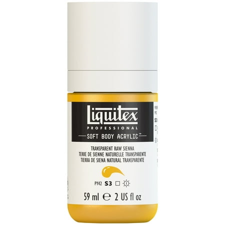 UPC: 0887452998471 | Liquitex Professional Soft Body Acrylic Color 2 oz. Transparent Raw Sienna