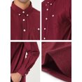 thumbnail image 5 of Lars Amadeus Men's Regular Fit Long Sleeve Button Down Corduroy Shirts with Pockets, 5 of 5