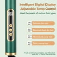 thumbnail image 5 of LMHF Curling Iron Set, 5 in 1 Curling Wand with 4 Interchangeable Ceramic Barrels and 1 Straight Hair Brush, 30S Instant Heat Up, LCD Temp Adjustment, Dual Voltage, Includes Heat Resistant G, 5 of 5