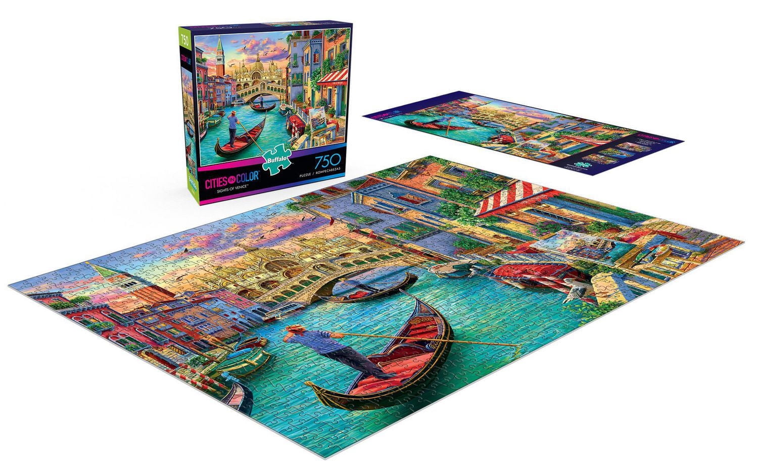 Buffalo Games - Le puzzle Cities in Color - Sights of Venice - en 750 pièces