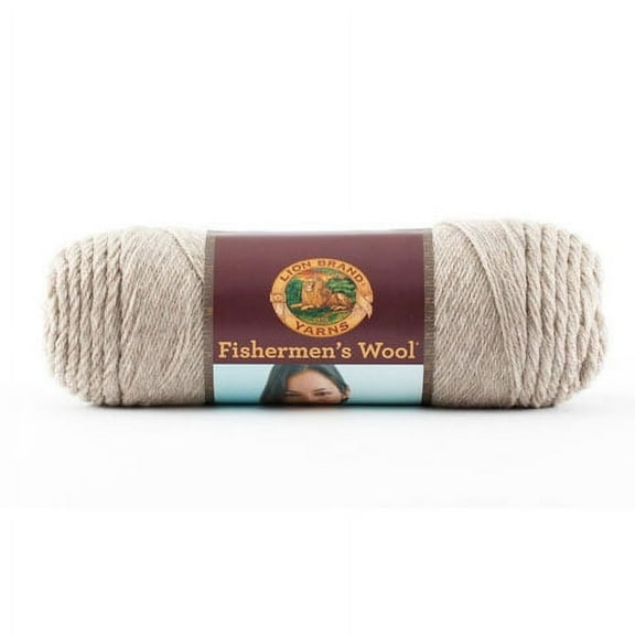 Lion Brand Fisherman's Wool Yarn: Oatmeal