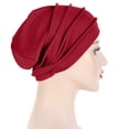 thumbnail image 4 of VLOOCKLW Hijab Cap Fashion Bandana Headband Women's Soft Hair Cover Cap Ladies Head Wraps Muslim Headscarf Bonnet, 4 of 5
