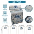thumbnail image 6 of Blue Turtle Coastal Table Runner 70 Inches, Beach Starfish Nautical Coral Vintage Bed Runner Dresser Scarves Tabletop for Indoor Outdoor Parties/Ceremony/Banquet, 13" x 70", 6 of 9