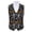 Dance Skeleton Pumpkin, variant on Halloween Raven Skull Bats Men's Business Suit Vest Formal Dressy Waistcoat Vest Holiday Party Vest Jackets Gothic Top