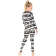thumbnail image 3 of Stretch Is Comfort Oh so Soft Youth Girl's Set Long Sleeve Crew and Leggings Reindeer Small, 3 of 6