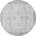 thumbnail image 1 of Ahgly Company Indoor Round Abstract Gray Modern Area Rugs, 4' Round, 1 of 4