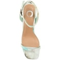 thumbnail image 4 of Journee Womens Chasity Open Square Toe Block Heel Sandals, 4 of 8