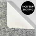 thumbnail image 5 of mDesign Non-Slip Microfiber Polyester Heathered Spa Mat/Rugs, Set of 3 - Gray, 5 of 9