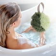 thumbnail image 4 of Unique Bargains Two Color Bath Shower Loofah Sponge 1 Pc Green, 4 of 5