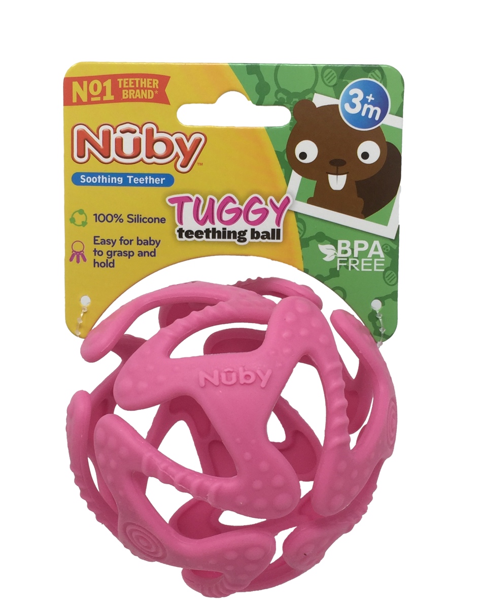 nuby tuggy teething ball