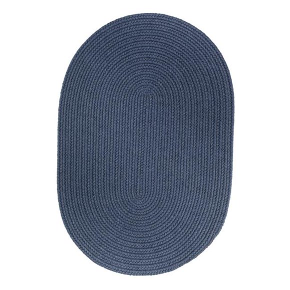 Rhody Rug S102R048X048 Solid 4' Round Wool Rug Sailor Rug