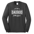 thumbnail image 2 of Wild Bobby,It's Not A Dad BOD It's A Father Figure Funny Husband Boyfriend Gift, Father's Day, Men Long Sleeve Shirt, Charcoal, Large, 2 of 3