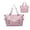 Pink, variant on Expandable Travel Duffel Bag for Women,Airline Approved Personal Item Bag 18x14x8,Ladies Gym Bag with Wet Pocket,Underseat Foldable Carry on Weekender Bag(Pink Bag)