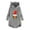 Gray, variant on AOOCHASLIY Christmas Women Coat Woman's Casual Christmas Printing Plush Buttons Long Sleeve Hooded Plush Coat Top