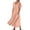 #36-Watermelon Red, variant on Staron Womens Summer Dress Cotton Linen Long Round Neck Beach Sundress Short Sleeve Cute Buttons Flowy Dress Fashion Vacation Dresses