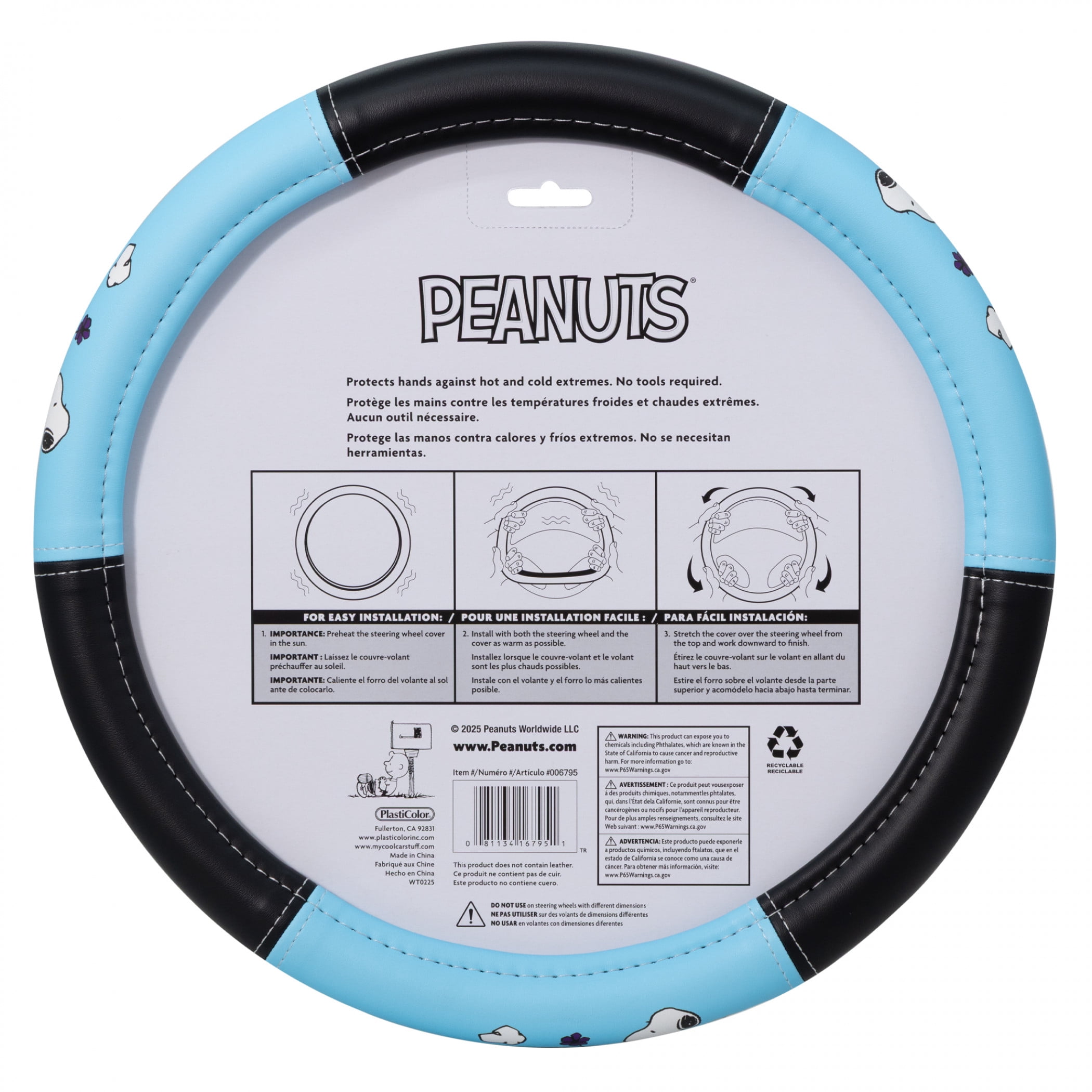 Peanuts Snoopy on Doghouse Steering Wheel Cover