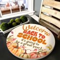 Flagwix Back To School Sign, Round Wooden Teacher Sign, Classroom Decor ...