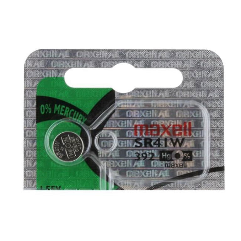 Maxell MAXELL-392 39mAh 1.55V SR41W Silver Oxide Button Cell 