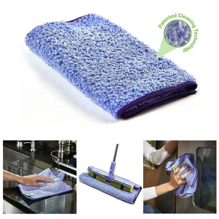 Pure-Sky Magic Deep Clean Cleaning Cloth â?? JUST ADD Water No Detergents Needed - Multipurpose Ultra Microfiber Cloth - Stick-Attachable for Mop, or as Handheld Microfiber Towels to Clean Any