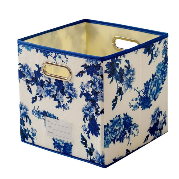 asddcavvf Collapsible Storage Cube Toy Boxes For Decoration Foldable Fabric Toy Chests Storage Organization Containers Blue Closet Organization And Storage