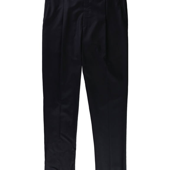 Tags Weekly Mens Pleated Dress Pants Slacks, Blue, 37W x UnfinishedL