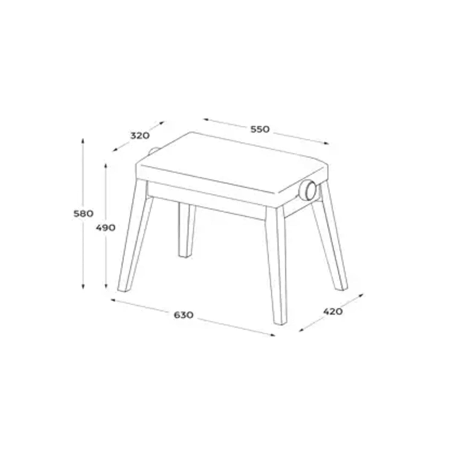 Casio BG50HM Piano Bench - Harmonious Mustard