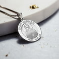 thumbnail image 4 of Picturesongold.Com Saint Herman Alaska Religious Medal Necklace Pendants Adult-3/4 in 14K White Gold, 4 of 7