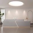 thumbnail image 2 of Console Cashiers Reception Desk Luxury Computer Storage Workbench Reception Desk Drawers Scrivania Reseption Office Furniture My Lux Decor Round, 2 of 6