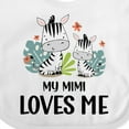 thumbnail image 4 of Inktastic Zebra My Mimi Loves Me Boys or Girls Baby Bib, 4 of 4