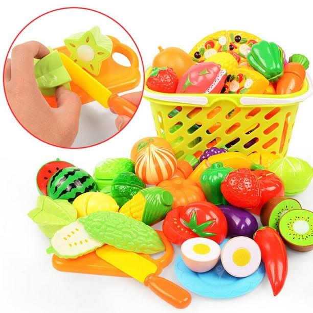 AIDM Vegetables And Fruits Children'S Kitchen Toys Set Puzzle