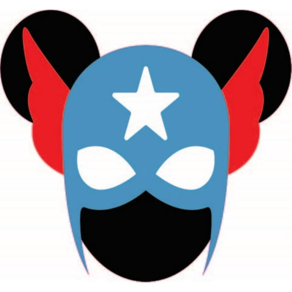 Captain America Cartoon Character Decors Wall Sticker Art Design Decal for Girls Boys Kids Room Bedroom Nursery Kindergarten Home Decor Stickers Wall Art Vinyl Decoration (10x10 inch)