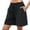 *Black, variant on ClodeEU Women's Summer Elastic Waist Loose Fit Athletic Shorts ,Solid Color Casual Bottoms Black,Womens Plus XL