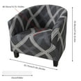 thumbnail image 6 of QJUHUNG Tub Chair Covers for Armchairs  Tub Sofa Slipcover Polyester Fiber Club Chair Slipcover Stretch Armchair Slipcover Removable Washable Sofa Couch Cover for Dining Living Room Offic, 6 of 8